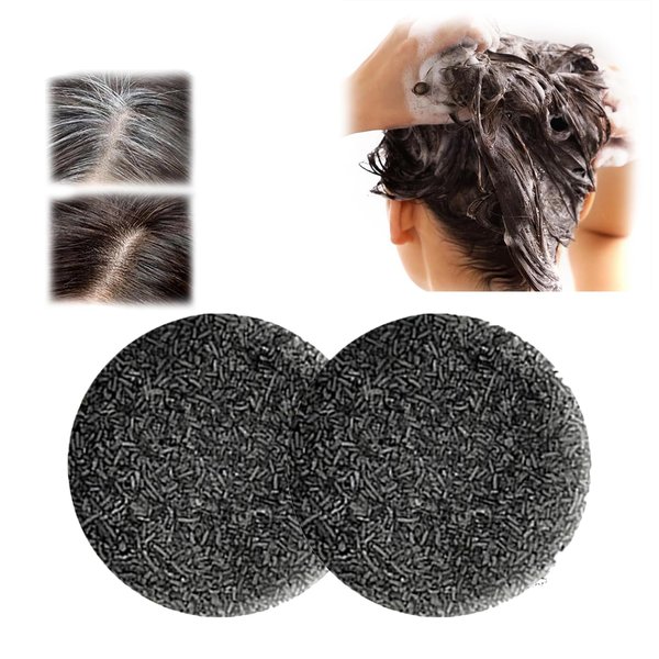 Gray Hair Reverse Bar,Black Soap, Mane Gray Reverse Bar for Unisex Shampoo Soap, Gray Hair Reverse Bar For Men, Gray Hair Reverse Bar, Soap Gray Hair (2 pcs)