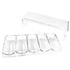 Yuanhe Clear Acrylic Poker Chip Tray with Cover-Holds 100 Chips ¡­