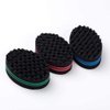 Magic Barber Sponge Brush Curl Twist Hair Sponge Big Holes Double-Sided Comb Twist Hair Wave Brush Afro Curling Coil Care Tool Dreads Locking Suitable For Curly Hair