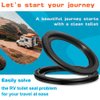 RV Toilet Seal, Flush Ball Seal Gasket Replacement 385311658 for Dometic 300/310/320, High-Grade Rubber, Toilet Seal Parts Solve The Leakage Problem, 2-Pack