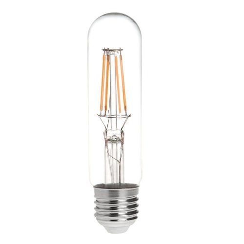 HERO-LED T10-DS-4W-WW27 Dimmable T10 E26/E27 4W Tubular Style LED Vintage Antique Filament Bulb, 40W Equivalent, Warm White 2700K, 4-Pack
