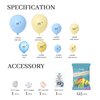 Soonlyn Blue Party Latex Balloons 130 Pcs Baby Blue and Yellow Balloons Garland Arch Kit for Baby Shower Boy Birthday Decorations 18 In 10 In 5 In