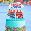 Chugga Chugga Two Two 2 Train Happy Birthday Cake Topper 2 Two Years Old 2nd Birthday Railroad Themed Party Supplies For Baby Boys Girls Kids