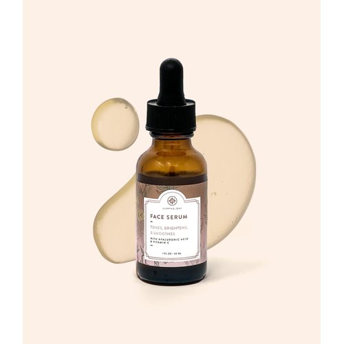 DERMAGLOVE FACE SERUM - Hyaluronic Acid, Aloe Vera, Witch Hazel, Vitamins A, C, & E, Youth Restoring, Brightening Serum for Skin – All Natural Vitamin C Serum for All Skin Types – 1 oz