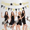FHGG Glitter Happy New Year 2025 Banner Decorations New Years Eve Banner New Years Eve Party Supplies 2025 Happy New Year Sign for Happy New Year Decorations NYE Party Supplies Decorations 2025 Gold