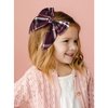 DEEKA School Uniform Plaid Hair Bows & Knotted Plaid Headband & Scrunchies Fable Hair Bow Set Alligator Clips for Toddler Girls Hair Accessories for Little School Girls (Burgundy)