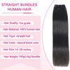 Beauty Queen 16A Human Hair Bundles Straight (16 16 16 Inch) 100% Unprocessed Brazilian Weave 3 Bundles Thick Straight Virgin Remy Human Hair Natural Color Hair Extensions