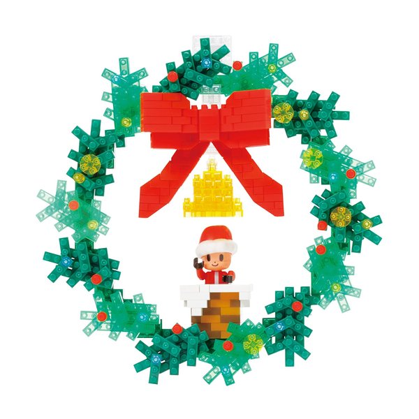 nanoblock - Holiday - Christmas Wreath, Sights to See Series Building Kit