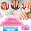100Pcs Nail Buffer File for Natural Nails - Professional Nail Buffer 100/180 Grit Nail Files Acrylic Nail Remover Buffing Block Nail File- Nail Supplies Sponge Nail File Buffer Block for Acrylic Nails