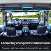 LAIKOU 21PCS Full Set Interior Decoration Trim Kit fit for Jeep Wrangler JL JLU 2018-2023 & Gladiator JT | Air Conditioning Vent Door Handle Speaker Light Headlight Switch Cover (Baby Blue)