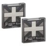 Pack of 2 Rimmel Glam Eyes HD Quad Eye Shadow, Black Cab 001