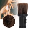 Barber Neck Duster Brush, Multifunctional Broken Hair Sweep Brush Neck Duster Brush Beard Shaving Brush for Barber Shop(Black)