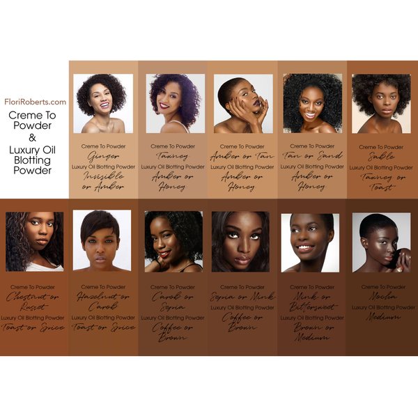 Flori Roberts Oil Blotting Pressed Powder Medium (31015)