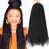 Box Braids Crochet Hair 14inch 7apcks Crochet Box Braids Crochet Braids Crochet Box Braids Hair Box Braiding Hair Extensions(14inch,7packs, 1B)