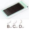 NAGARAKU Eyelash Extensions Dark Brown Color 0.15mm D curl 7-15mm Mix Tray Individual Lashes Classic Faux Mink Volume 20 rows Soft Light