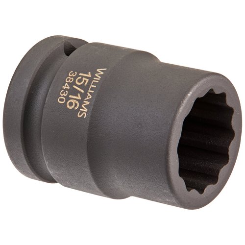 Williams 38430 3/4-Inch Drive 15/16-Inch Standard Impact Socket, 12-Point
