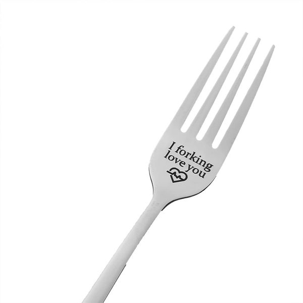 Anniversary Christmas Gifts for Husband Girlfriend from Wife Boyfriend I Forking Love You Fork Gifts for Him Her Funny Birthday Gift Dessert Forks for Couple Hubby Fiance