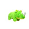 MIGHTY- Safari Rhino - Squeaker-Multiple Layers. Made Durable, Strong & Tough. Interactive Play Dog Toy (Tug, Toss & Fetch). Machine Washable & It Floats. (Regular 2 Pack)