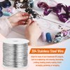 cridoz 20 Gauge Stainless Steel Wire for Jewelry Making, Bailing Wire Snare Wire for Craft and Jewelry Making