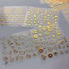 30 Sheets Gold Nail Stickers for Nail Art French Tip Line Nail Art Stickers 3D Self-Adhesive Gold Geometric Line Star Letter Nail Decal for Women Manicure Tips