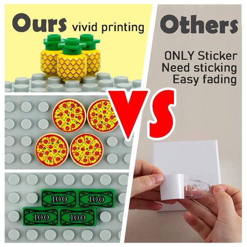 City Food Accessories - Building Block Friends Animals Bricks, People House Kitchen Farm Restaurant MOC Pieces Parts, Classic Party Favors Toys for Boys Girls