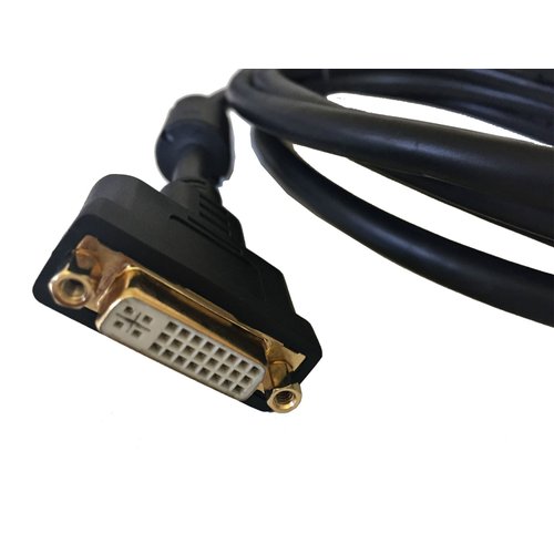 AYA 10Ft (10 Feet) DVI-D Dual Link 24+1 Digital Video Male to Female Extension Cable with Ferrites