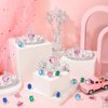 96 Pcs Princess Pretend Party Costume Dress Up Play Set Includes 24 Crown Tiaras, 24 Star Wands, 48 Pcs Little Girl Jewel Rings, Princess Girls Party Favors Costume Party Play Set for Little Girls