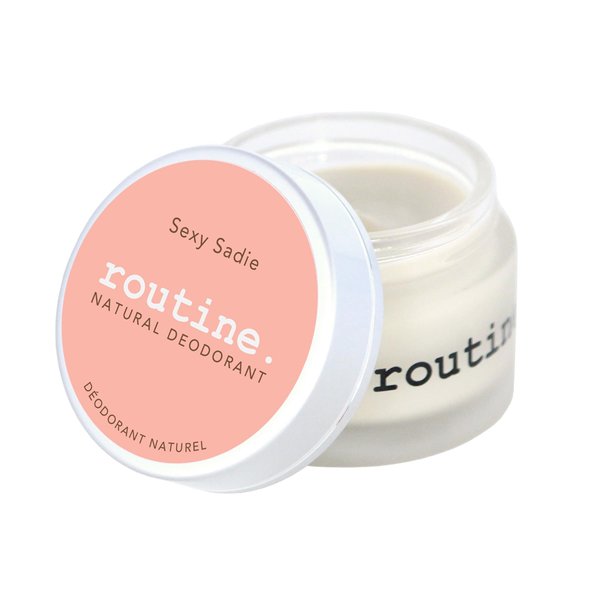 Routine Natural Deodorant Sexy Sadie (Vegan: No Beeswax) Deo Jar | 2 Fluid Oz. Natural Deodorant | Aluminum Free Natural Deodorant For Women & Men (Cream Jar Formula)