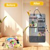 Xcdsxer Cat Teaser Toy Storage Hanging Bag, Wand Toy Holder and Cat Toy Organizer for Indoor Cats, Cat Toy Storage Box Ensuring Feline Safety and a Clutter-Free Home