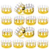 ArtCreativity Gold Foil Birthday Party Crowns for Kids, Bulk Pack of 24, Golden Paper Birthday Hats in 2 Fun Designs, Adjustable and Reusable, Royalty Party Decorations, Crown Party Supplies