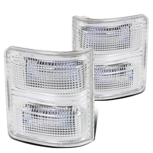 Chrome Housing White LED Side Towing Mirror Turn Signal Light Compatible with Ford F250 F350 F450 Super Duty 08-16