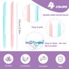 4Pcs Glass Cuticle Pusher, heemeei Dual-Ended Manicure Stick, Crystal Cuticle Pusher Glass File, Professional Precision Filing Cuticle Remover, Manicure Pedicure Tools for Nails and Cuticles Care…