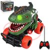 Dinosaur Remote Control Toys Car for Toddlers, RC Car Toys 3 4 5 6 Year Olds, Dinosaur Toys for Ages 3-12 - Easter or Birthday Gift for Kids Boys and Girls (Green)