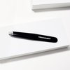 Tweezerman Stainless Steel Slant Tweezer - Eyebrow Tweezers for Women and Men (Black)