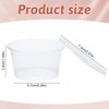 Augshy 25 Pack 4oz Plastic Containers, Clear Refillable Travel Storage Sealed Jars Wide Mouth Container Snack Bottles with Lids for Lip Scrub Body Butters Cream Slime Craft Storage