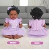 WOOROY Reborn Baby Doll Clothes for 18-20 Inch Purple Reborn Doll Girl Dress Reborn Baby Dolls Outfits Reborn Baby Clothing Baby Sets