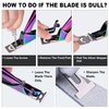 Chameleon Premium Adjustable Nail Clippers for Acrylic Nails, Stainless Steel Cutter Trimmer for Artificial Fake False Tips Manicure Sharp Blade Clip Tool for Salon Home Nail Art Beauty Design DIY