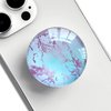 Ksadiye Phone Grip with Expanding Kickstand,Purple Blue Marble Design Cellphone Collapsible Clear Stand for Smartphones