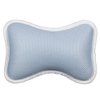 SUPVOX Bath Pillow Bathtub Spa Pillow with Non Slip Suction Cups for Bathtub Bathroom Spa Cushion Head Neck Back Support (Blue)