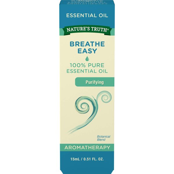 Nature's Truth Essential Oil, Breathe Easy, 0.51 Fl Oz, Clear (NT5541)