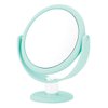 Danielle,Tabletop Mount 10X Soft Touch Round Vanity Mirror, Seafoam