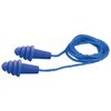Elvex Quattro Ep-411 Corded Reusable Ear Plug - 25 Nrr, 1 Pair, No Case