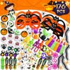 Halloween Party Favors for Kids, 176PCS Halloween Glasses Assortment Halloween Goodie Bag Fillers for Class School Non-Candy Halloween Trick or Treat Fillers Halloween Gifts for Prizes Party Supplies