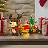 TIMCHESS Christmas Reindeer Building Blocks 2024 for Kids Boys Girls Santa Sleigh and Reindeer Building Toy