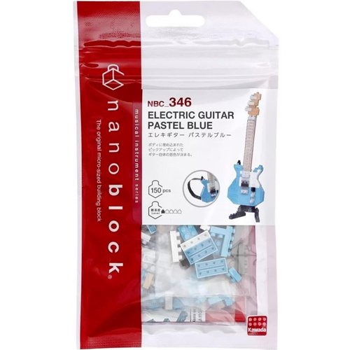 nanoblock - Instruments - Electric Guitar Pastel Blue, Collection Series Building Kit