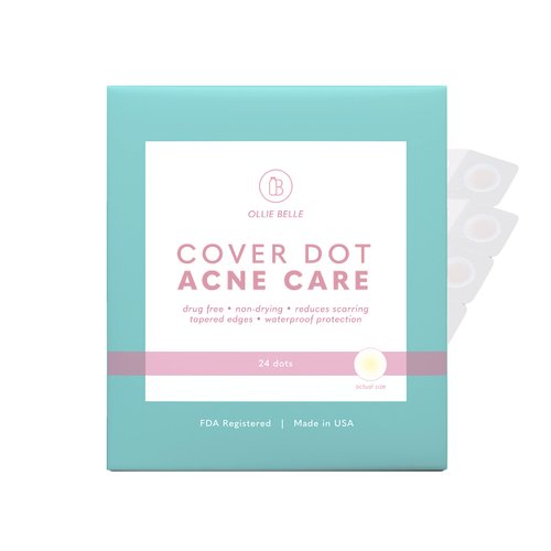 SMARTMED Cover Dot Acne Care (24 dots) Skin Blemish Treatment with Hydrocolloid | Oil and Pimple Absorbing | Latex-Free