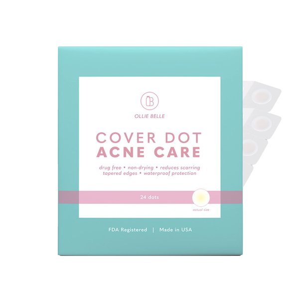 SMARTMED Cover Dot Acne Care (24 dots) Skin Blemish Treatment with Hydrocolloid | Oil and Pimple Absorbing | Latex-Free