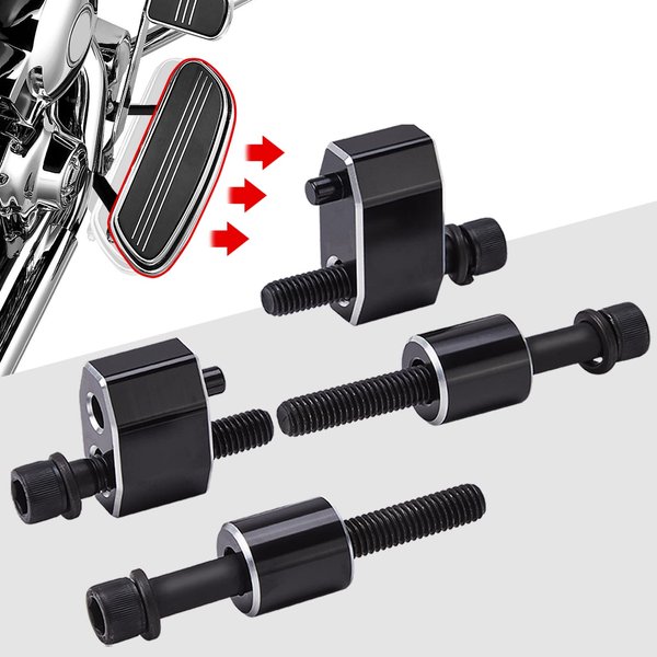 KEMIMOTO Driver Floorboard Extensions, Driver Floorboard Extenders kit 1'' Compatible with 2009-2019 2020 2021 2022 Touring Models Road King Electra Glide Road Glide Include Bolts and Spacers