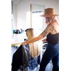 FRAMAR Backwards Bib Disposable Capes Salon, Protects Clients, Salon Chair & Salon Cape from Hair Dye, Disposable salon capes for clients, Barber Cape & Hair Cutting Cape – 50 bibs