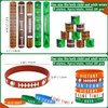 PIXHOTUL 40 Pieces Football Party Favors, Football Silicone Wristbands Football Bracelets for Football Game Day Boys Girls Teens Birthday Football Theme Party Football Team Awards Presents
